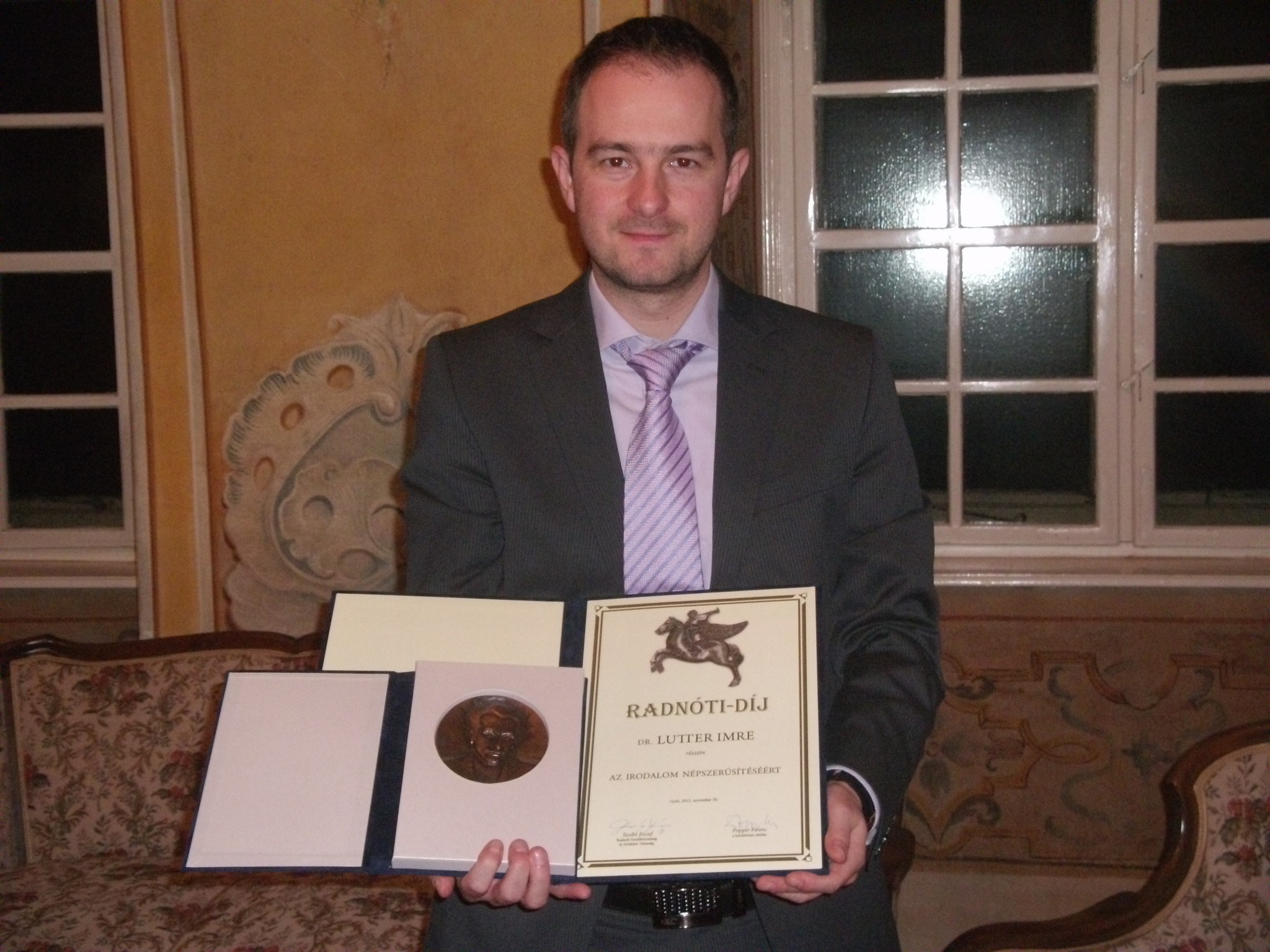 Dr Lutter Imre magyar kultúra lovagja